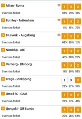 Andelar -  Topptipset (26/10): Mot Nya Tusenlappar