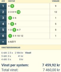 NY V64-VINST: Satsar nu stenhårt vidare mot onsdagens V86!