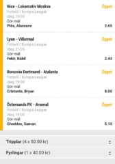 Dagens drag Europa League