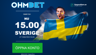 UNIK KAMPANJ: 15,0 i odds på att Sverige slår Italien