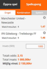 Lördagstipset 6/10: Dubbelkombo Manchester United & IFK Göteborg