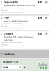 Dagens SHL Hockey Trippel 7/10