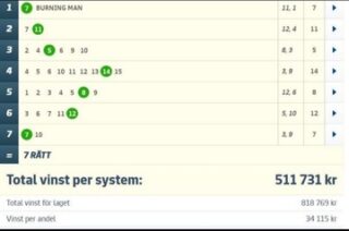 V75-Andelar (24/7): Mot Nästa Storvinst på V75!